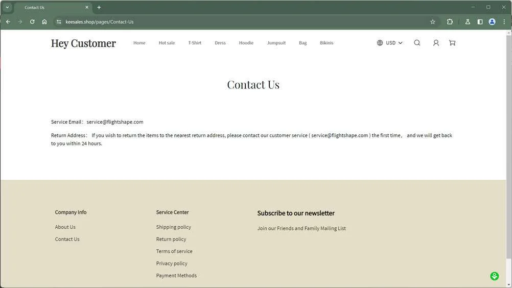 Keesales.shop Scam Store: What You Need To Know 1 keesales.shop scam
