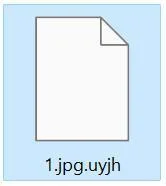 Image: UYJH Ransomware Encrypted Files