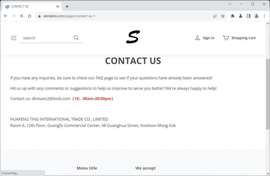 Slenderis.com scam