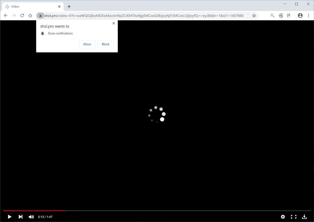 How to remove Shol.pro pop-up ads (Virus Removal Guide) 1 Image: Chrome browser is redirected to Shol.pro