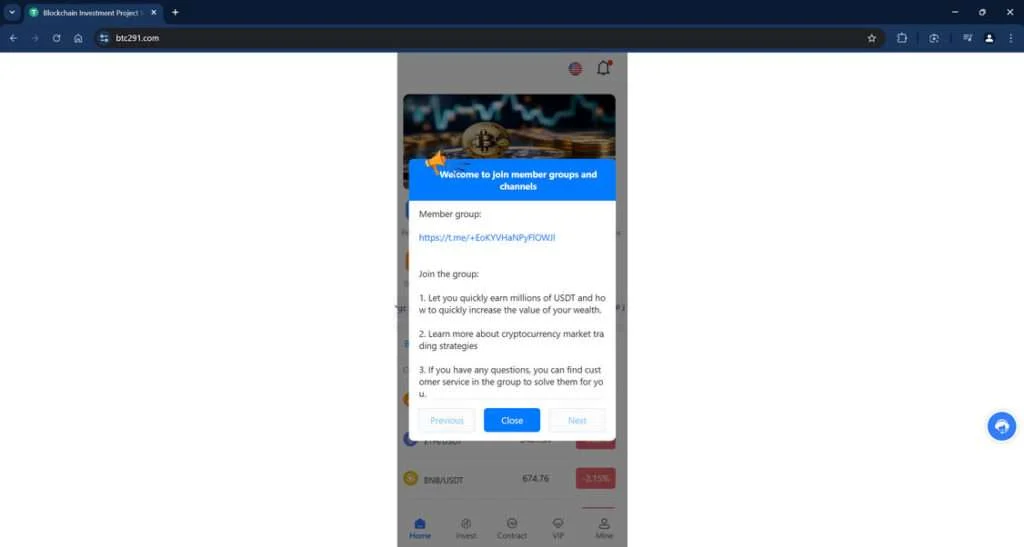 Btc291.com Crypto Scam - Read Our Findings Here 1 Btc291.com scam 11