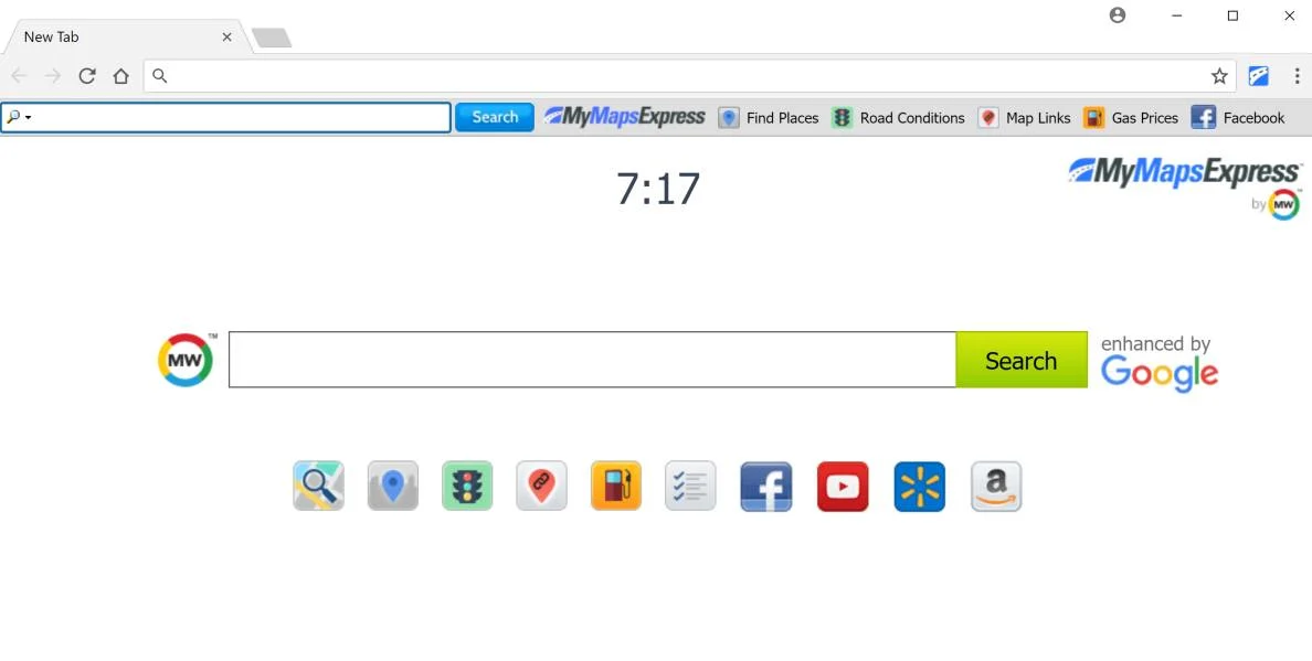 MyMapsExpress toolbar adware