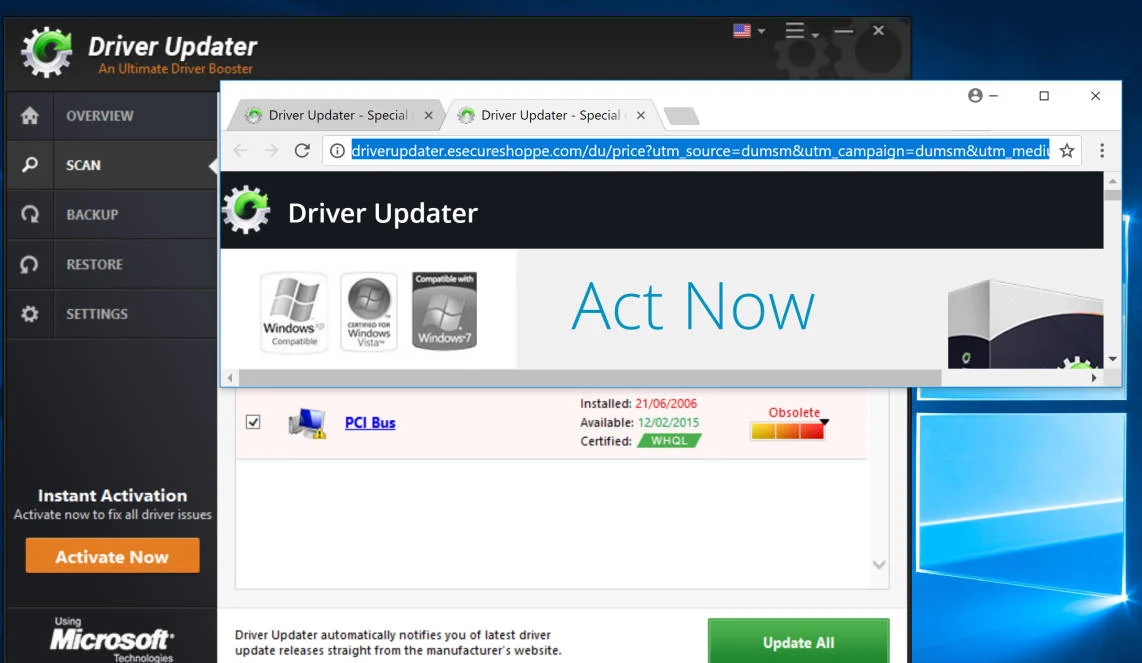 Driver Updater Scam