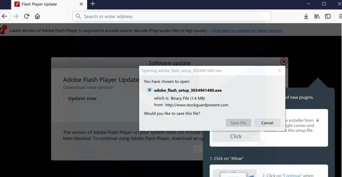 stockguardpresent.com redirect virus