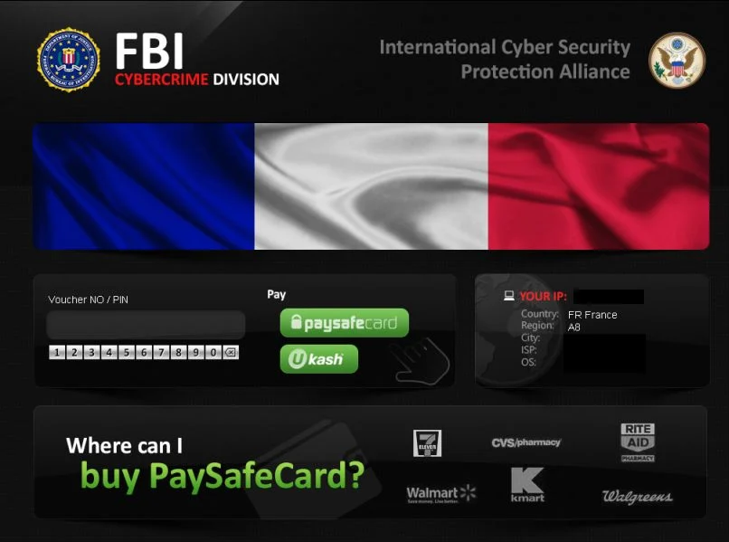 [Image:  FBI CyberCrime Division ICSPA virus]