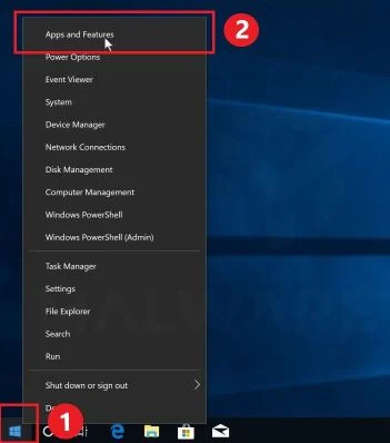 Right click on the Start button then click on Apps and Features Go to Apps and Features in Windows 10