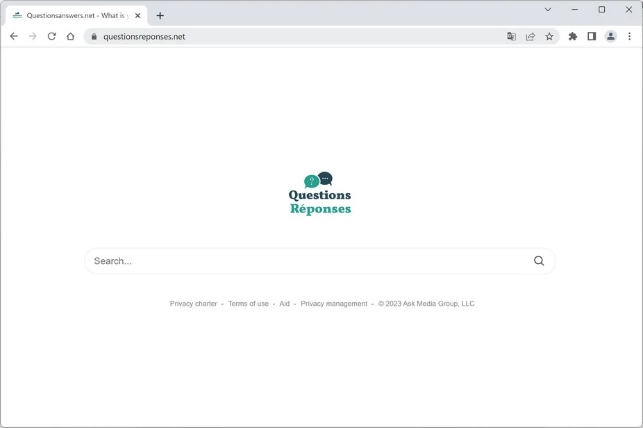 Image: QuestionsReponses.net Browser Redirect