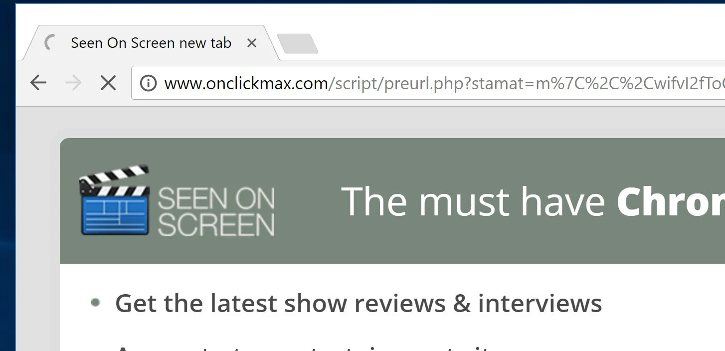 Onclickmax.com redirect virus