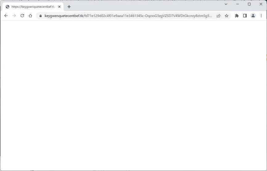 Remove Keygwenquetecentbef.tk Ads (Virus Removal Guide) 1 Image: Chrome browser is redirected to Keygwenquetecentbef.tk