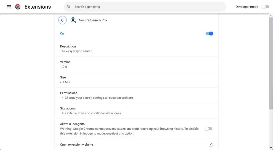 How To Remove Secure Search Pro (Virus Removal Guide) 1 Image: Secure Search Pro browser hijacker