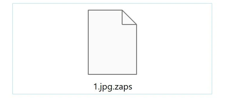 Image: ZAPS file encrypted
