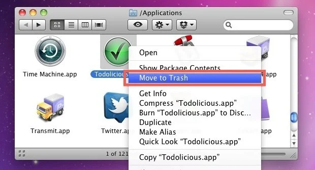 Delete MacItNow application
