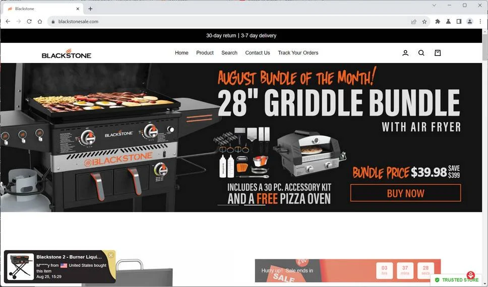 Blackstonesale.com Trendmicro