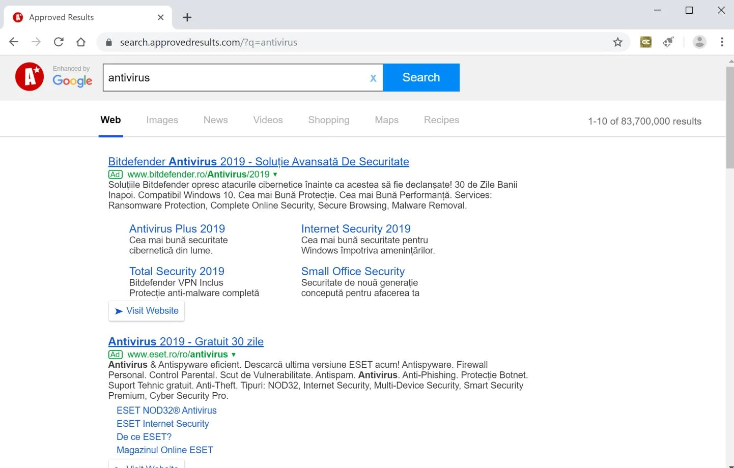 Remove Search.approvedresults.com redirect (Virus Removal Guide) 1 Image: Google Chrome is redirected to Search.approvedresults.com