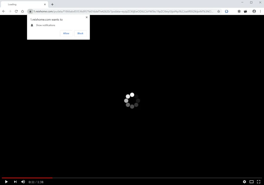 How to remove Reixhome.com pop-up ads (Virus Removal Guide) 1 Image: Chrome browser is redirected to Reixhome.com