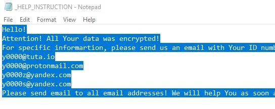 0000 Ransomware Virus