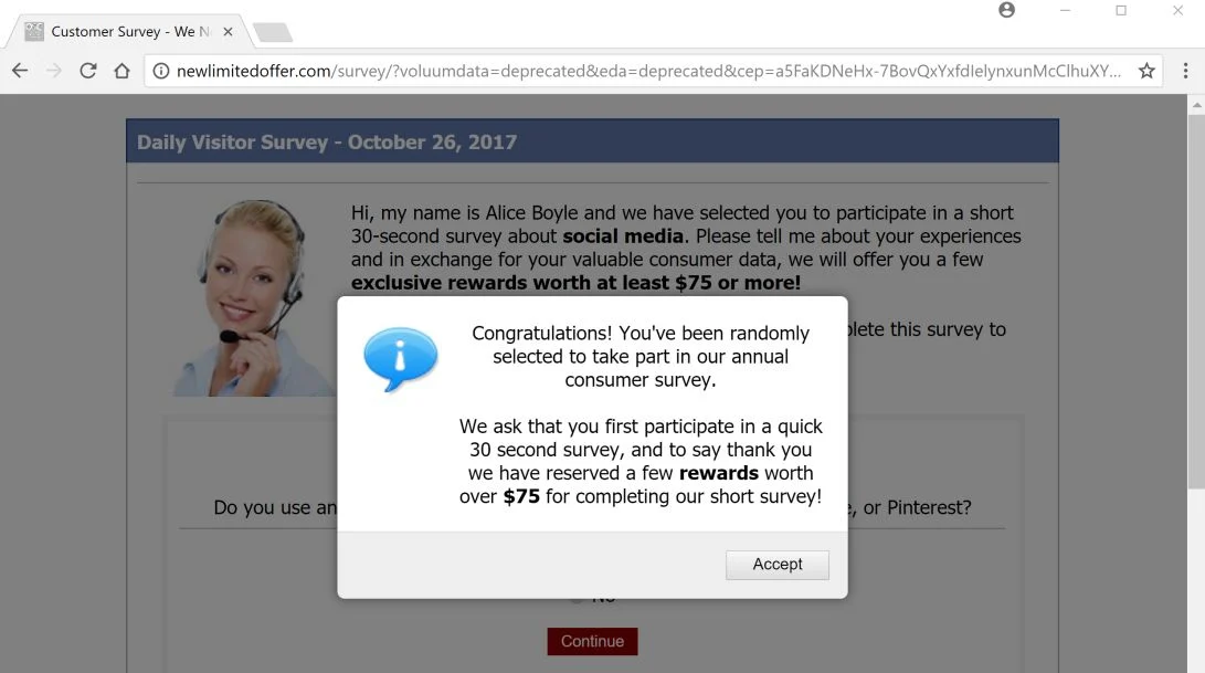 newlimitedoffer.com redirect virus