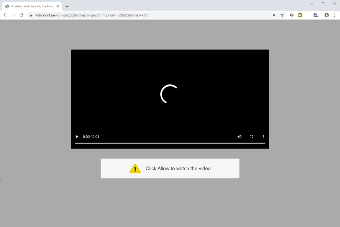 How to remove Videoport.me pop-up ads (Virus Removal Guide) 1 Image: Chrome browser is redirected to Videoport.me