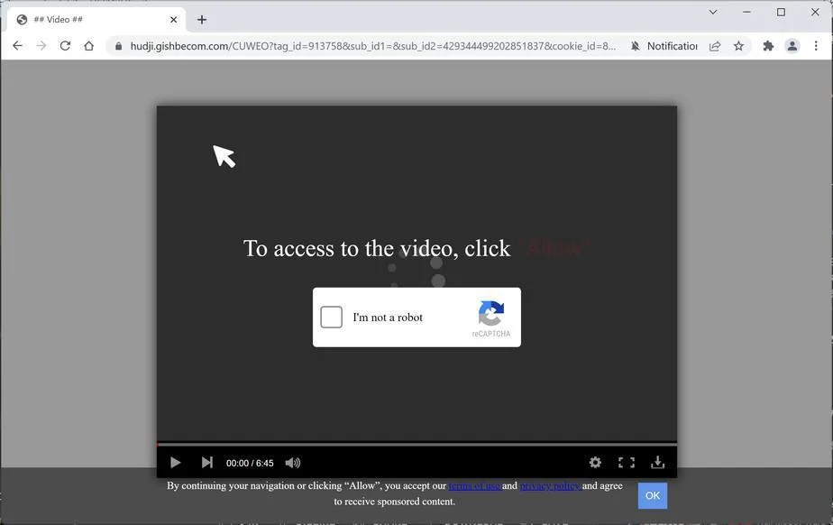 How to Remove Gishbecom.com Pop-up Ads (Virus Removal Guide) 1 Image: Chrome browser is redirected to Gishbecom.com