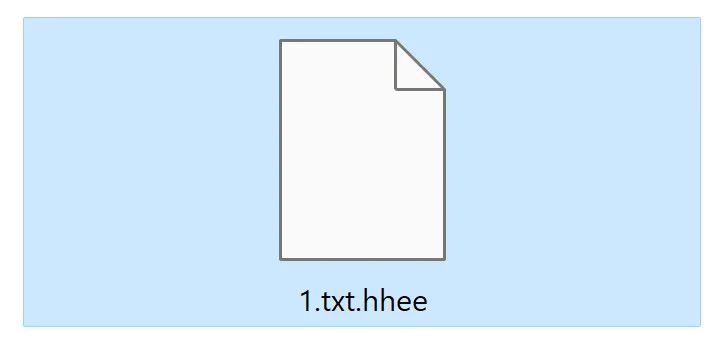 Image: File encrypted by the HHEE Ransomware