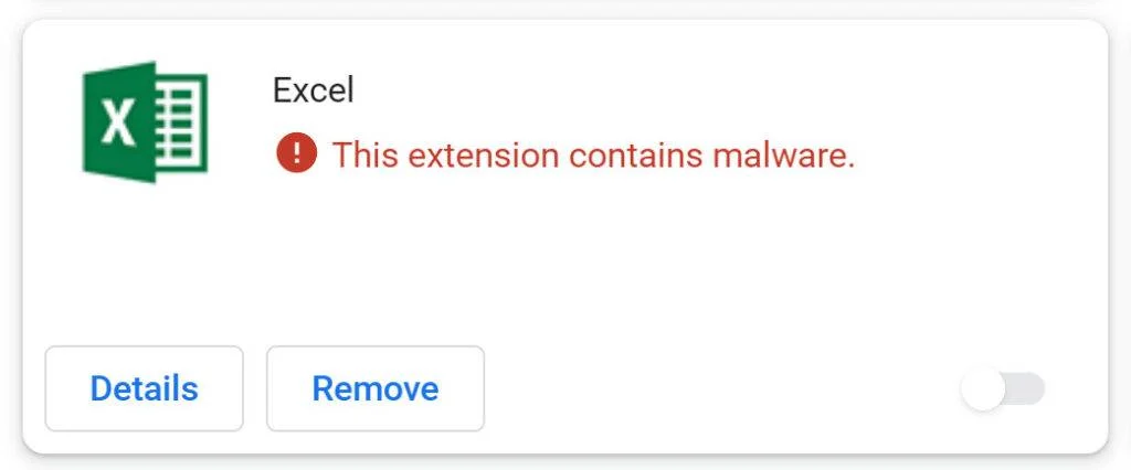 Excel Chrome Extension