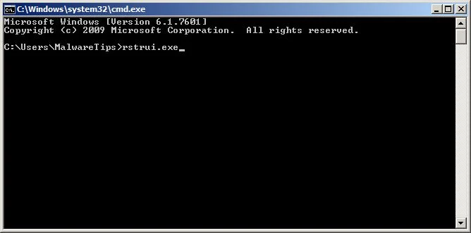 [Image: Start System Restore to remove Windows Antivirus Patrol virus]