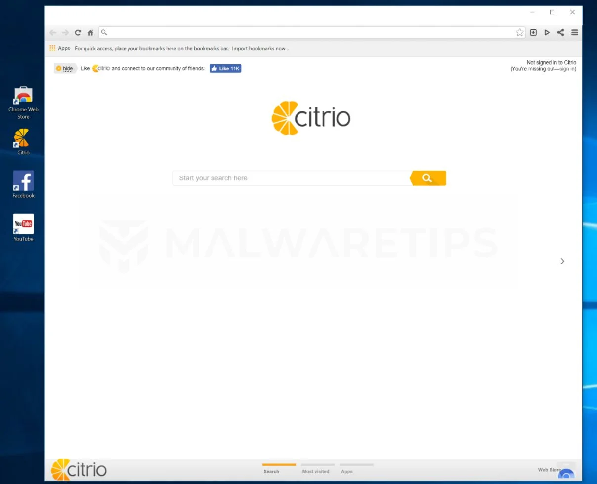 Citrio Browser adware