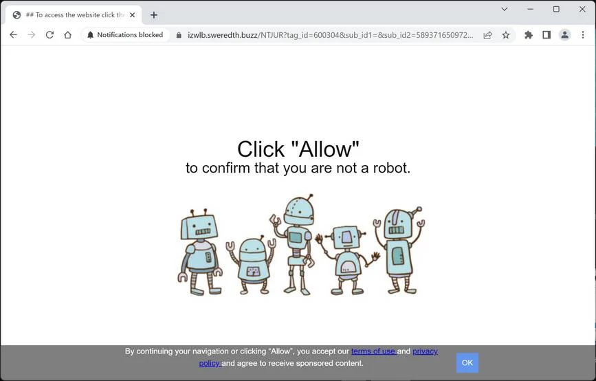Remove Sweredth.buzz Pop-up Ads (Virus Removal Guide) 1 Image: Sweredth.buzz Ads