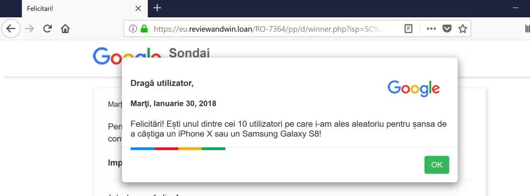 eu.reviewandwin.loan redirect virus