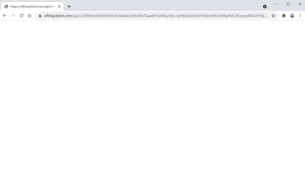 Remove Offclaydolon.com pop-up ads (Virus Removal Guide) 1 Image: Chrome browser is redirected to Offclaydolon.com