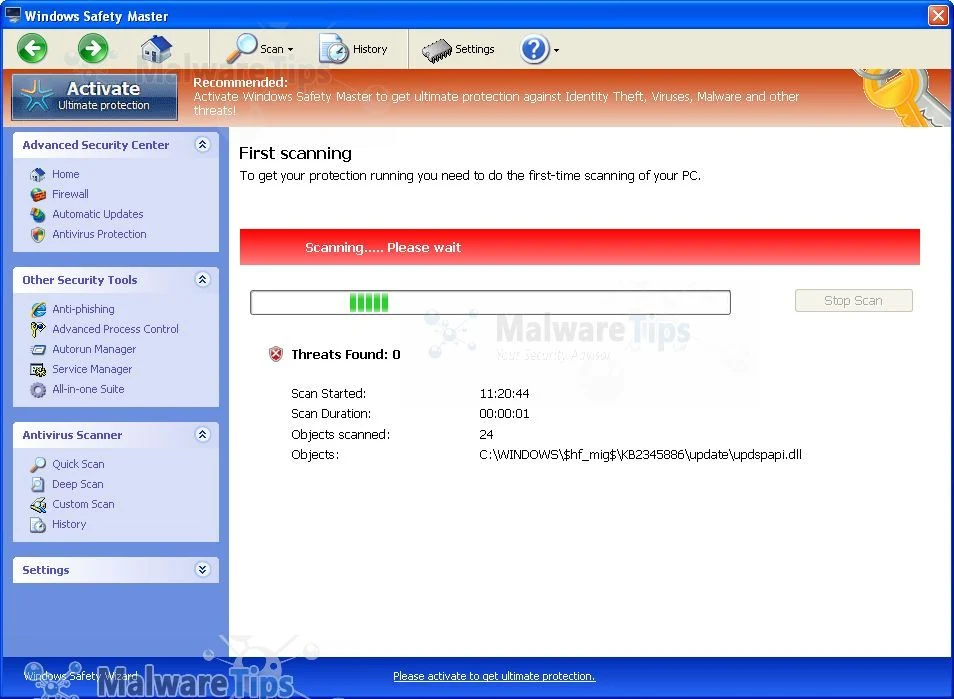 [Image: Windows Safety Master virus]