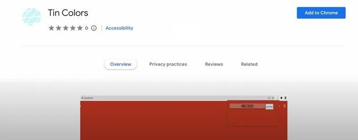 Remove Tin Colors Browser Extension (Virus Removal Guide) 1 Image: Tin Colors Chrome extension
