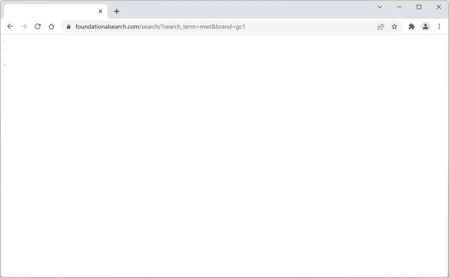Image: Foundationalsearch.com browser hijacker