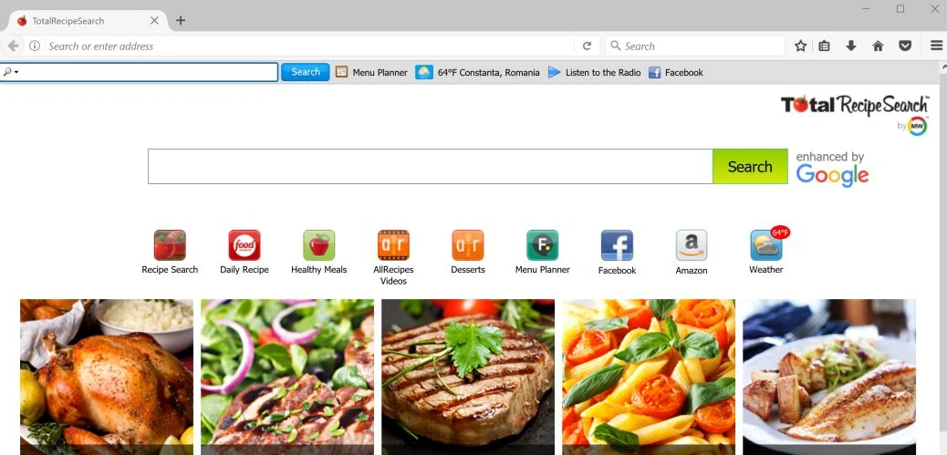 How to remove TotalRecipeSearch redirect (Uninstall Guide) 1 TotalRecipeSearch Toolbar By MyWay