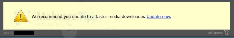 [Image: We recommend you update to a faster media downloader virus]