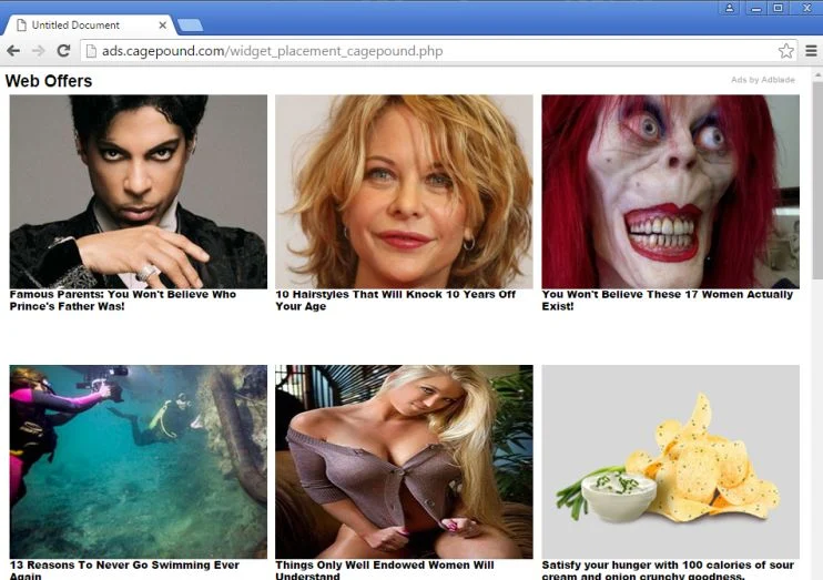 Ads by Adblade virus