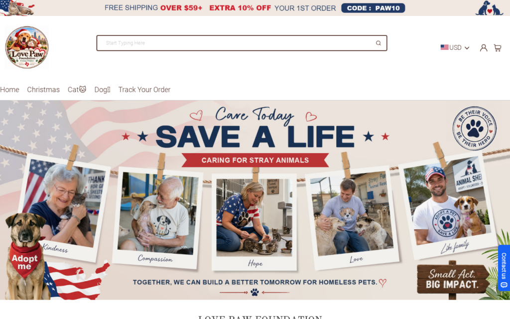 Lovepawfoundation.com scam
