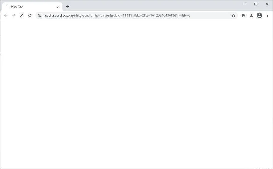 Image: mediasearch.xyz browser hijacker