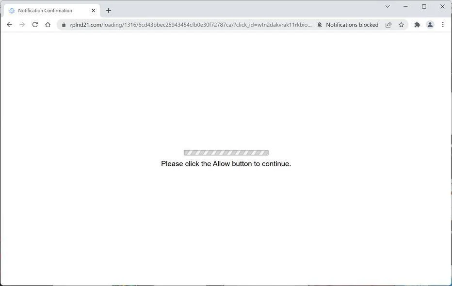 How to Remove Rplnd21.com Pop-up Ads (Virus Removal Guide) 1 Image: Chrome browser is redirected to Rplnd21.com