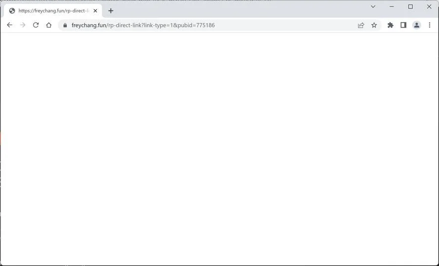 How to Remove Freychang.fun Redirect (Virus Removal Guide) 1 Image: Freychang.fun Chrome browser redirect
