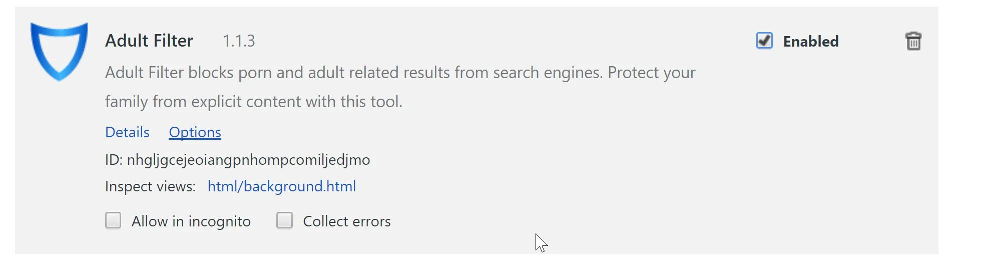 Adult Filter Search Virus