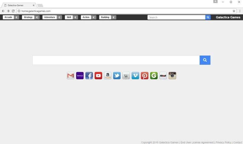 Home.galacticagames.com homepage