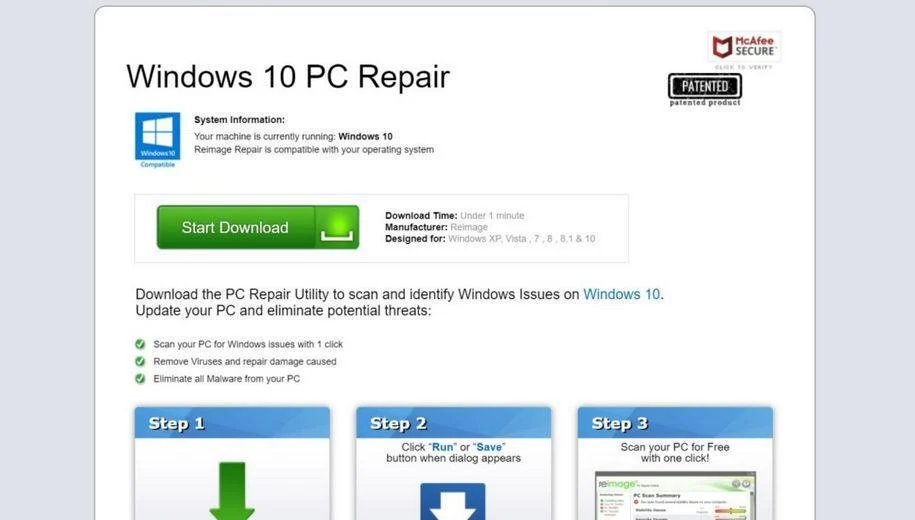 Image: Chrome browser is redirected to Fixmypc.help
