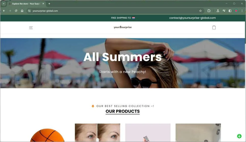 yoursurprise-global.com scam