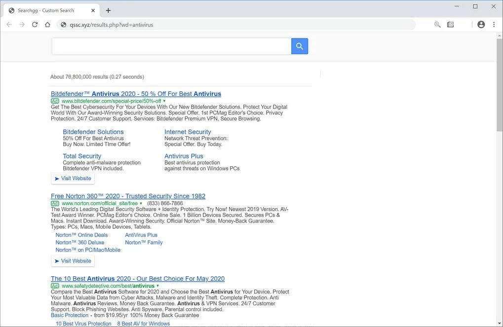 Remove Suls APP browser hijacker (Virus Removal Guide) 1 Image: Chrome browser is redirected to Suls APP