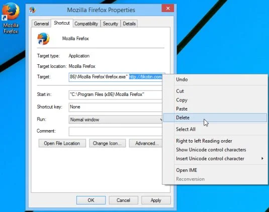 Tikotin.com shortcut hijack Tikotin.com hijack