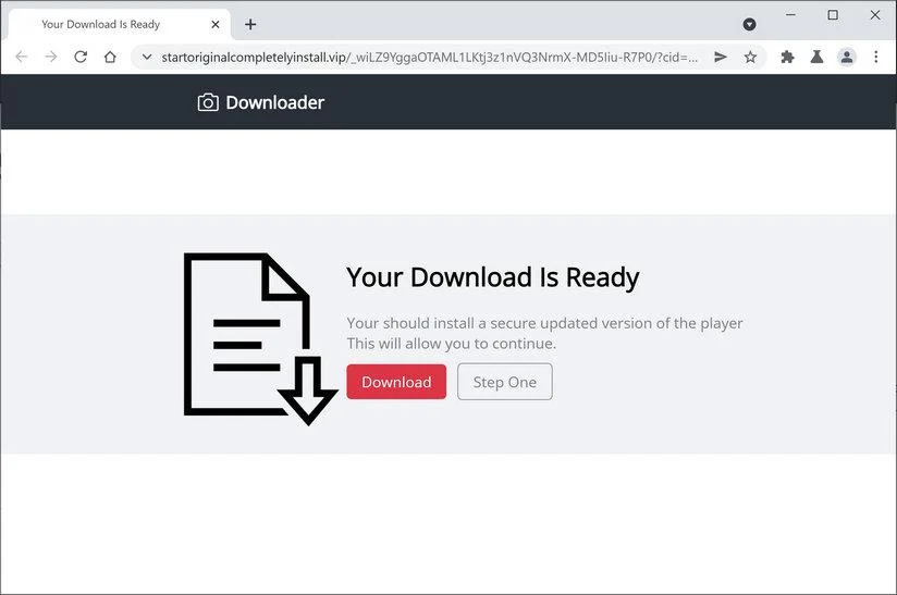 Remove Startoriginalcompletelyinstall.vip scam (Virus Removal Guide) 1 Image: Startoriginalcompletelyinstall.vip scam ads