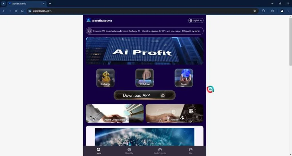 AIProfitUSDT.Vip Scam – Don’t Fall for This Deceptive Trap! 1 Aiprofitusdt.vip scam