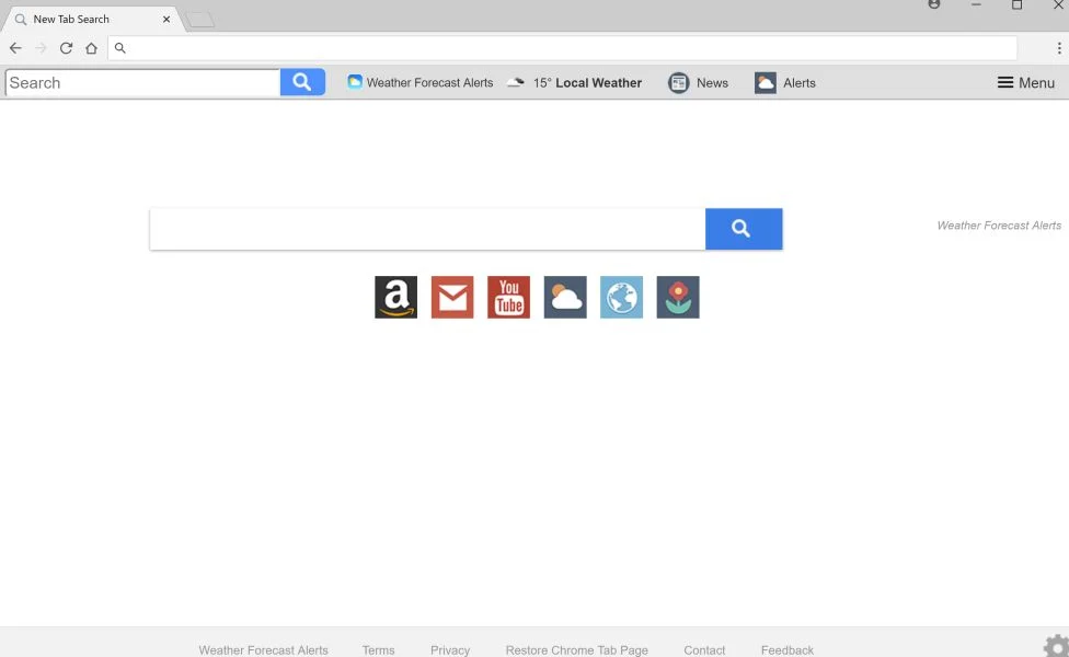 Weather Forecast Alerts New Tab Search redirect