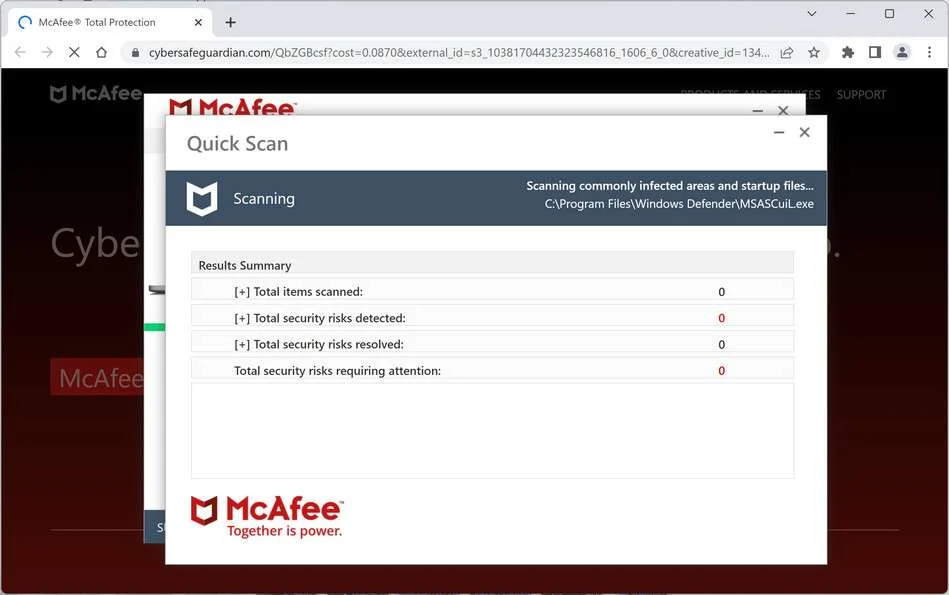 Image: Chrome browser is redirected to Kopet.live